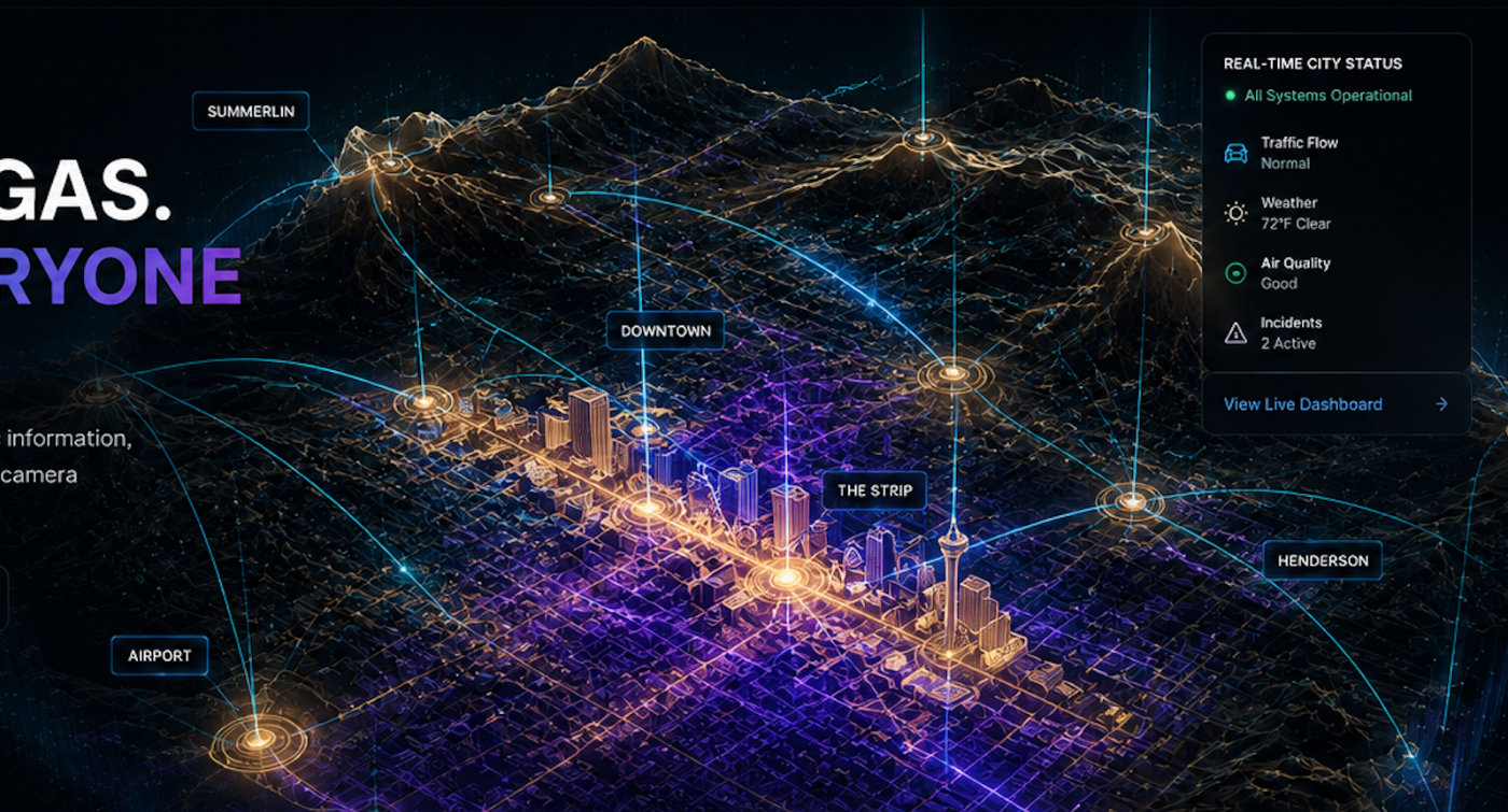 Real-time 3D intelligence map of the Las Vegas valley